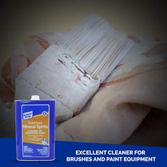 Klean Strip Odorless Mineral Spirits - Non-Flammable Paint Thinner & Cleaner - 1 Qt