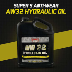 AW 32 Heavy-Duty Hydraulic Fluid - Extreme Temp Protection - 1 Gallon