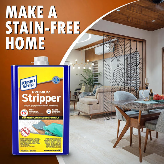 Klean Strip Premium: Fast Paint, Varnish & Epoxy Remover -32 oz