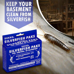 Dekko Silverfish Paks: Eco-Friendly & Safe Pest Control - 1 Pack