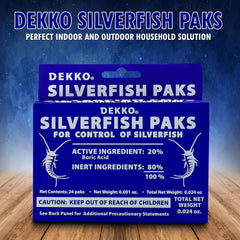 Dekko Silverfish Paks: Eco-Friendly & Safe Pest Control - 1 Pack