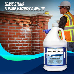 Centaurus AZ Muriatic Acid - Concrete, Masonry & Pool pH Cleaner - 1gal