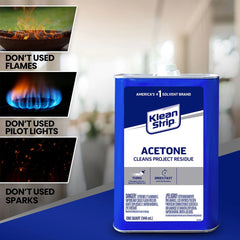 Klean Strip 1 Qt Acetone: Fast-Drying Residue & Polish Remover