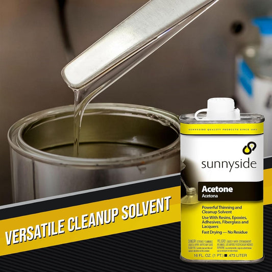 Centaurus AZ Fast Dry Acetone: Industrial Strength Cleaner & Thinner - 16 Oz