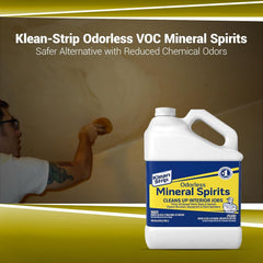Klean Strip Odorless Mineral Spirits - Low VOC Paint Thinner 1 Gal