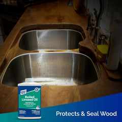Klean Strip Boiled Linseed Oil: Protect, Seal & Finish Wood - 1 Quart
