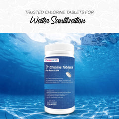 Centaurus AZ 1-Inch Slow-Dissolving Pool Chlorine Tablets - 3 lb