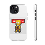 Supreme Lisa Simpson Tough Phone Case — Graphic Pop Culture iPhone Cover