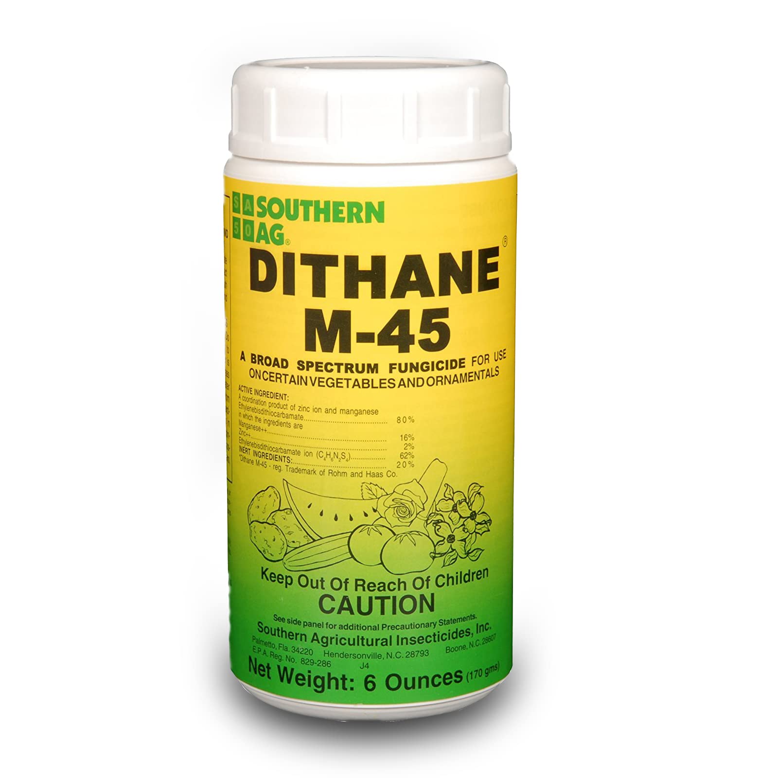 Southern Ag Dithane M-45 Fungicide- Lawn Fungus Control - Liquid Copper Fungicide - Copper Fungicide Powder - Leaf Spot Fungicide - Available with Premium Quality Centaurus AZ Gloves- 6oz.