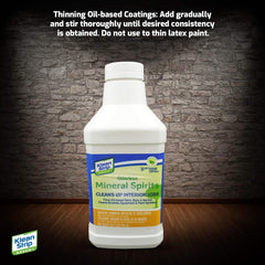 Klean Strip Green Odorless Mineral Spirits - Paint Thinner & Cleaner 1 QT
