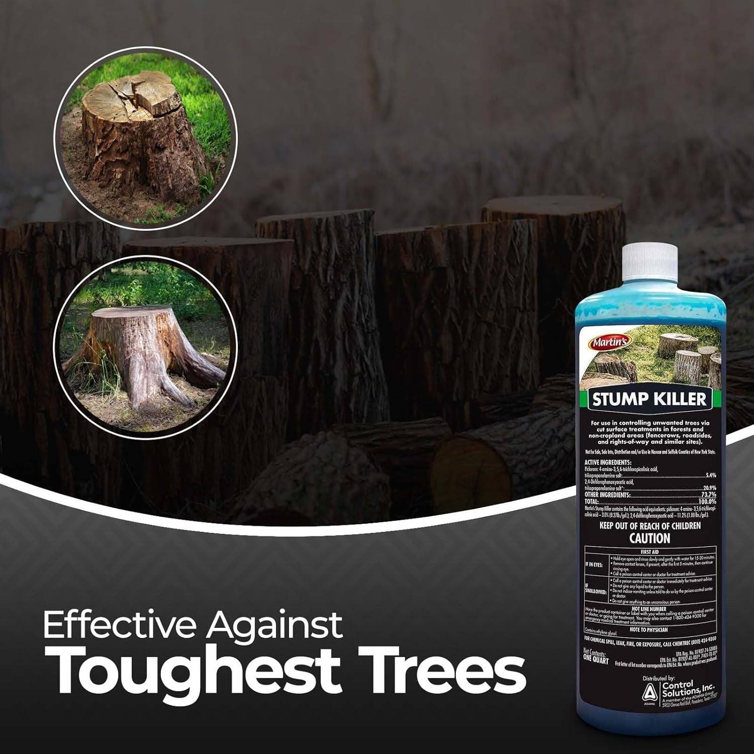 Martin Stump Killer: Ready-to-Use Tree & Stump Remover - 1 Qt