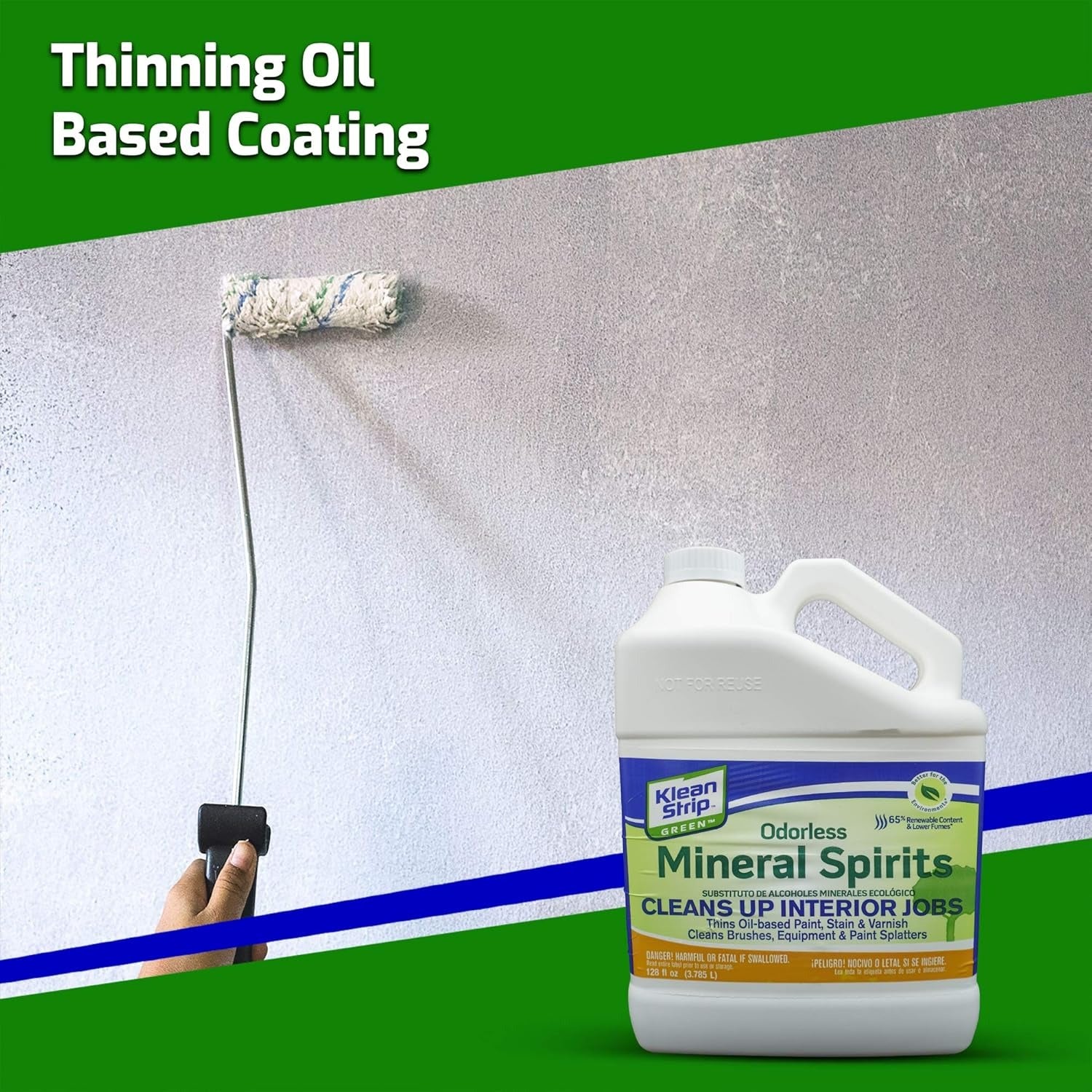 Klean Strip Green Odorless Mineral Spirits - 1 Gal. Paint Thinner & Cleaner