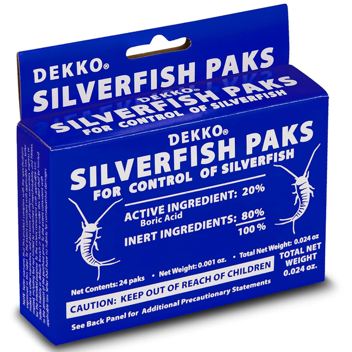 Dekko Silverfish Paks: Eco-Friendly & Safe Pest Control - 1 Pack