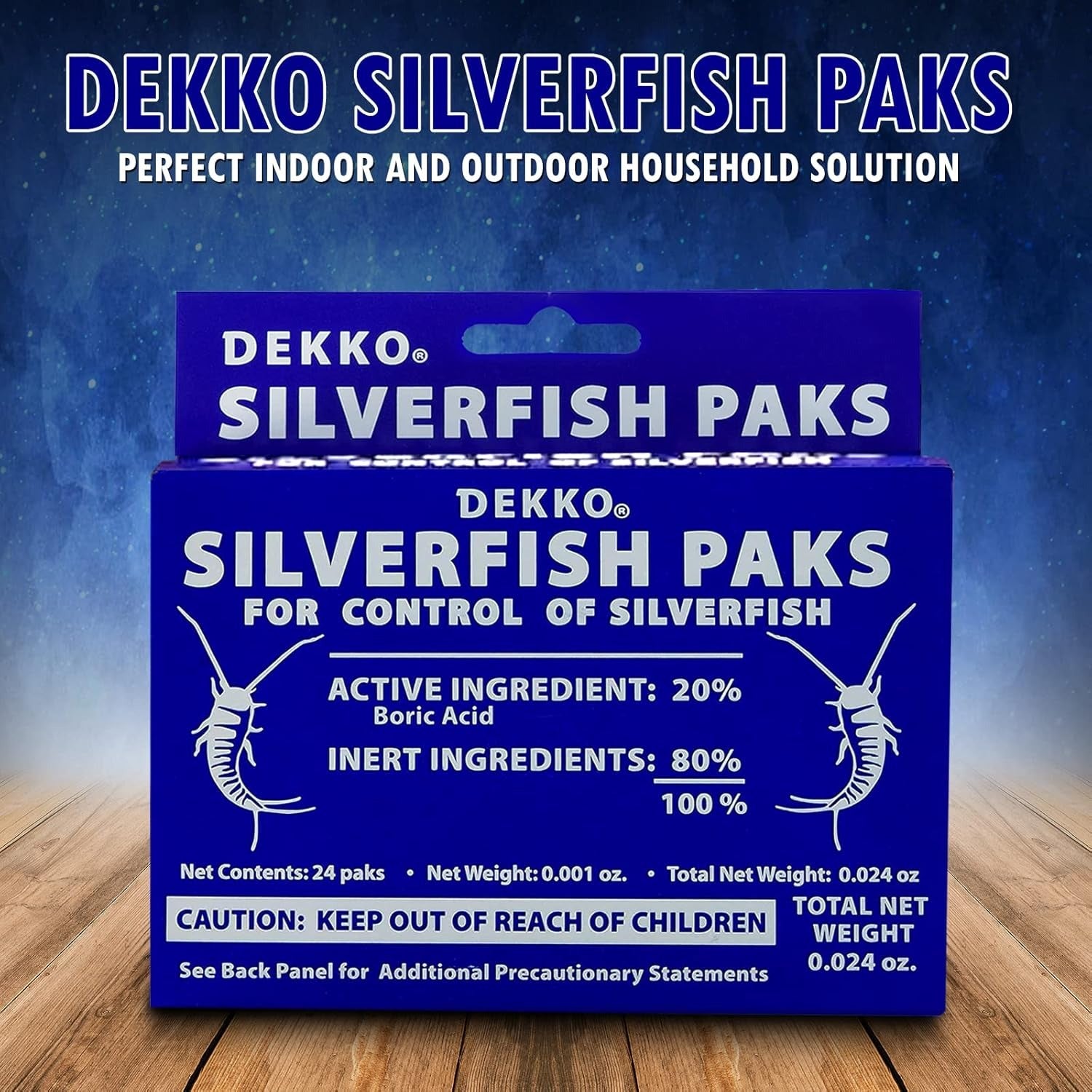 Dekko Silverfish Paks: Eco-Friendly & Safe Pest Control - 1 Pack
