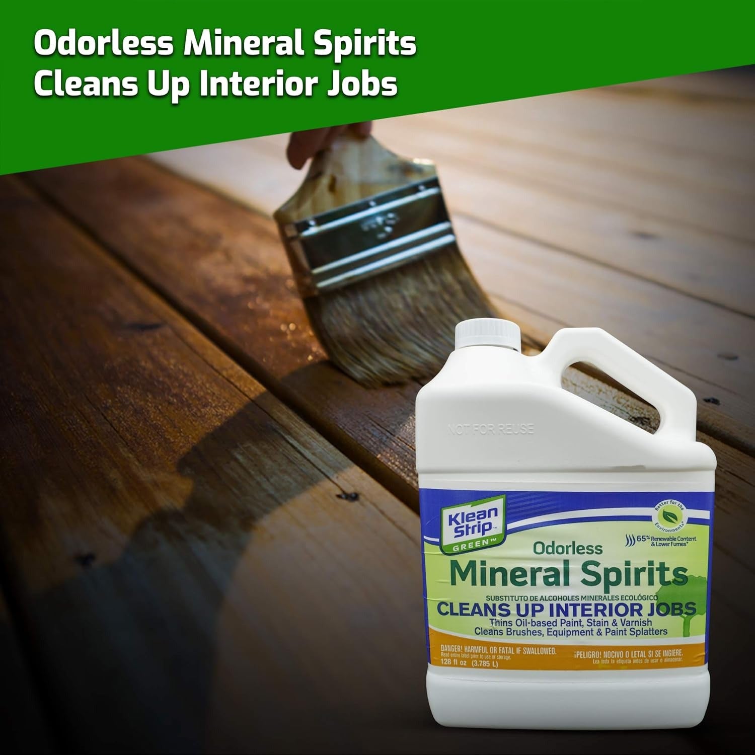 Klean Strip Green Odorless Mineral Spirits - 1 Gal. Paint Thinner & Cleaner