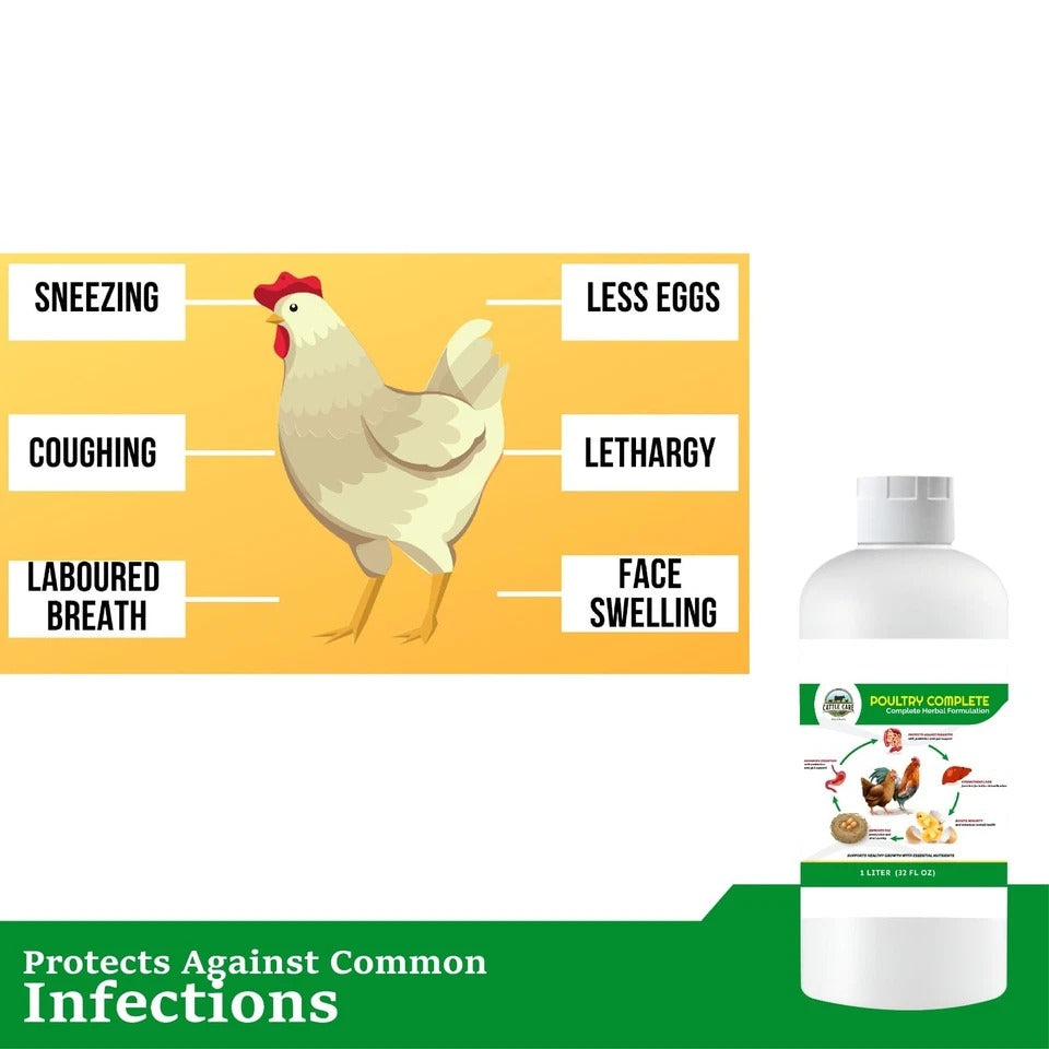 Organic Poultry Supplement – Immunity, Egg & Digestive Support – 32oz