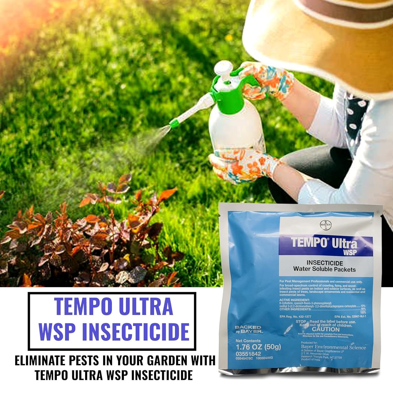 Tempo Ultra WSP: Pro Indoor-Outdoor Insecticide for Lasting Pest Control – 1.76 OZ