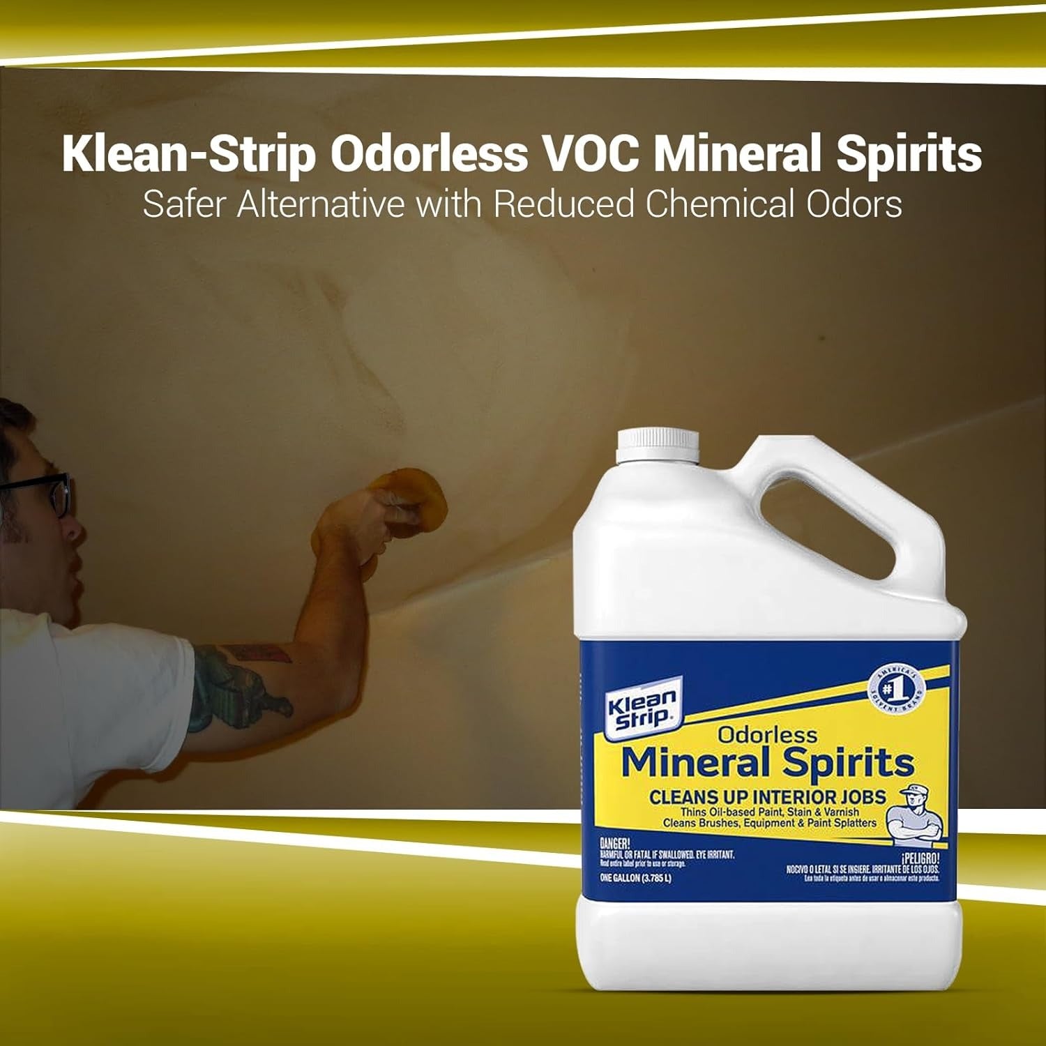 Klean Strip Odorless Mineral Spirits - Low VOC Paint Thinner 1 Gal