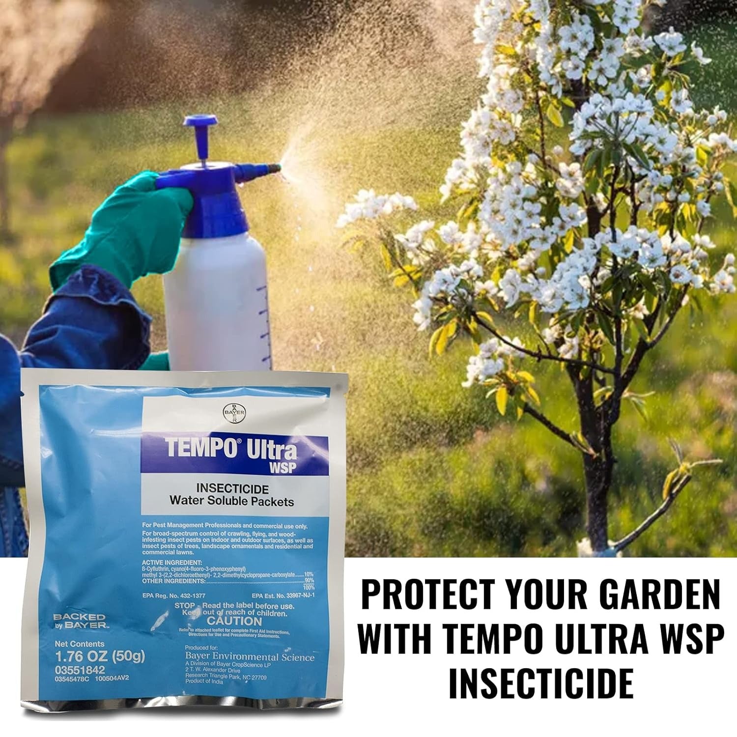 Tempo Ultra WSP: Pro Indoor-Outdoor Insecticide for Lasting Pest Control – 1.76 OZ