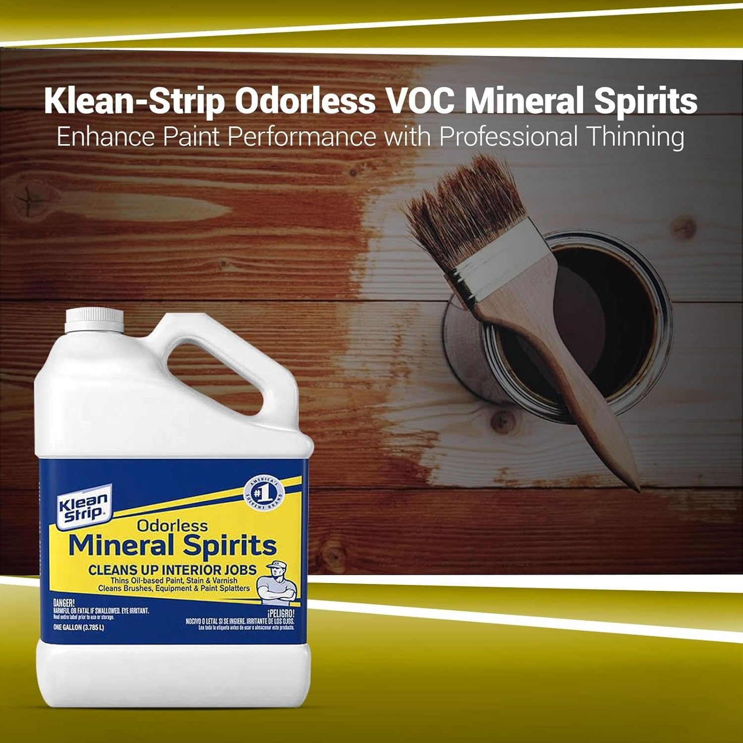 Klean Strip Odorless Mineral Spirits - Low VOC Paint Thinner 1 Gal