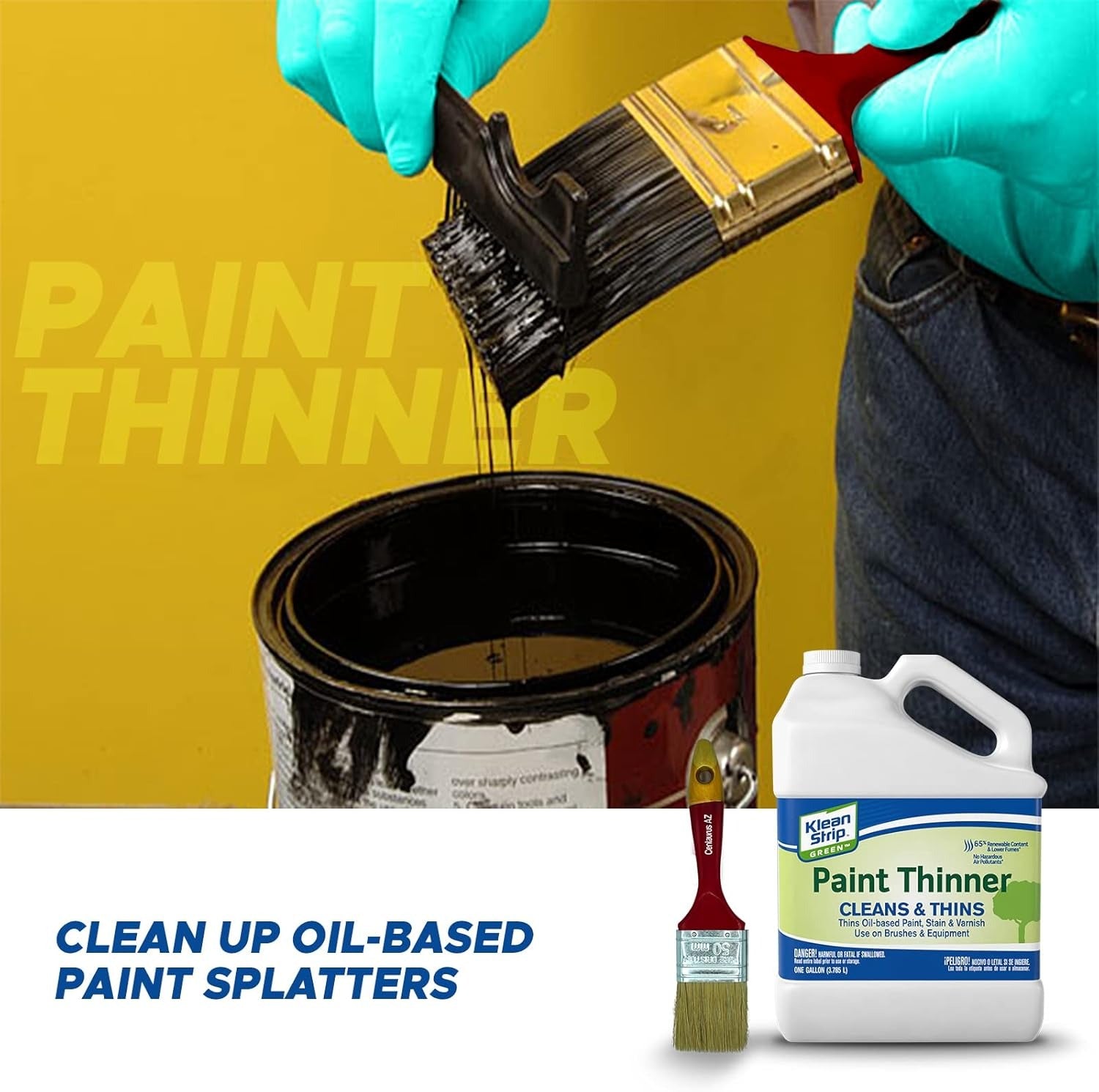 Klean Strip Low Odor Paint Thinner - Oil-Based & Cleaner 1 Gal