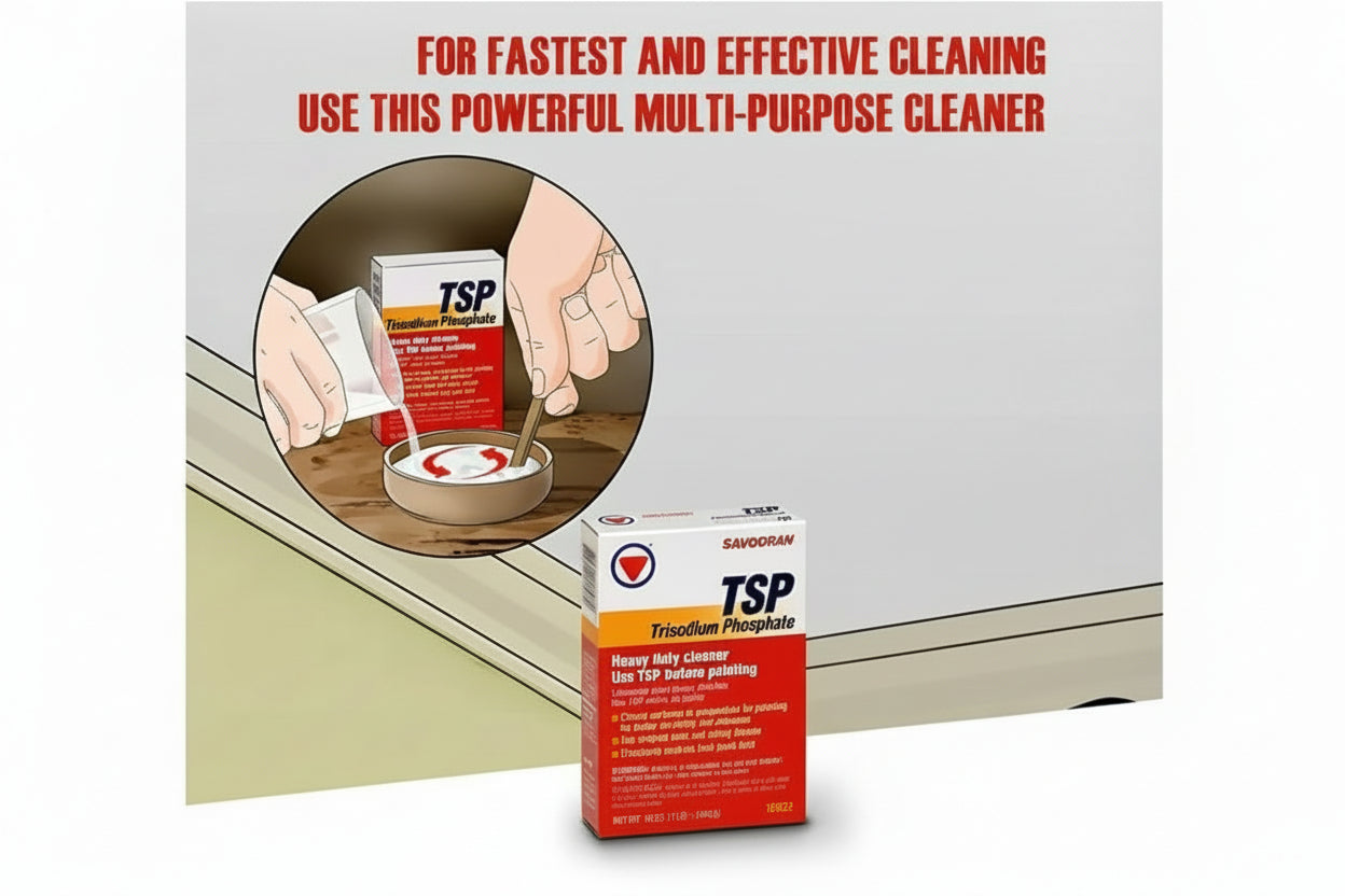 Savogran TSP Heavy-Duty Cleaner - Paint Prep & Concrete Degreaser - 1 lb