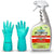 Ferti Lome Grass and Weed Killer Spray 1 Quart Ready to Use with Centaurus AZ Resistant Glove for General Home Lawns, Tough on Weeds, Algae, Moss, Organic, Fast-Acting Herbicide, and Non-Selective