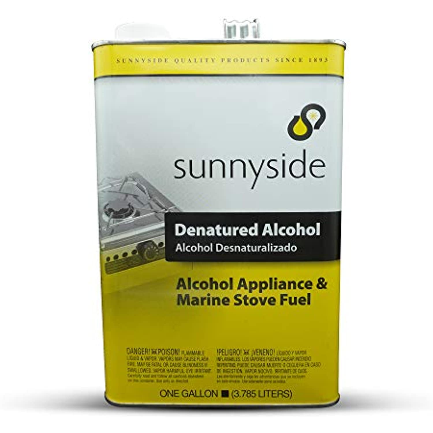 Sunnyside Denatured Alcohol 1 Gallon with Centaurus AZ Expandable Funnel