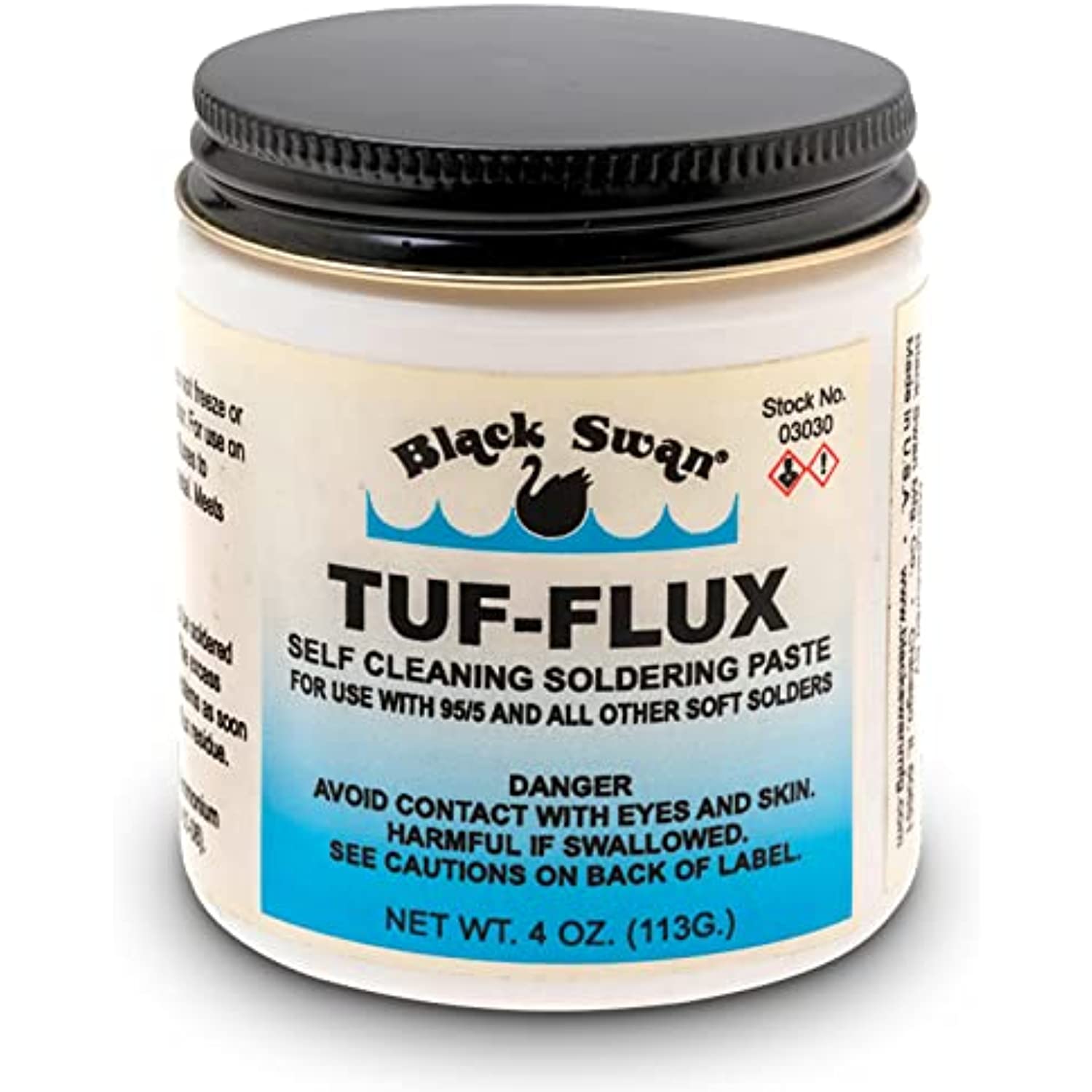 TUF-FLUX Soldering Paste - electrical flux paste - solder paste for electronics - Odorless and Non-Freezable - flux for silver soldering - Available with Premium Quality Centaurus AZ Gloves- 4 oz.