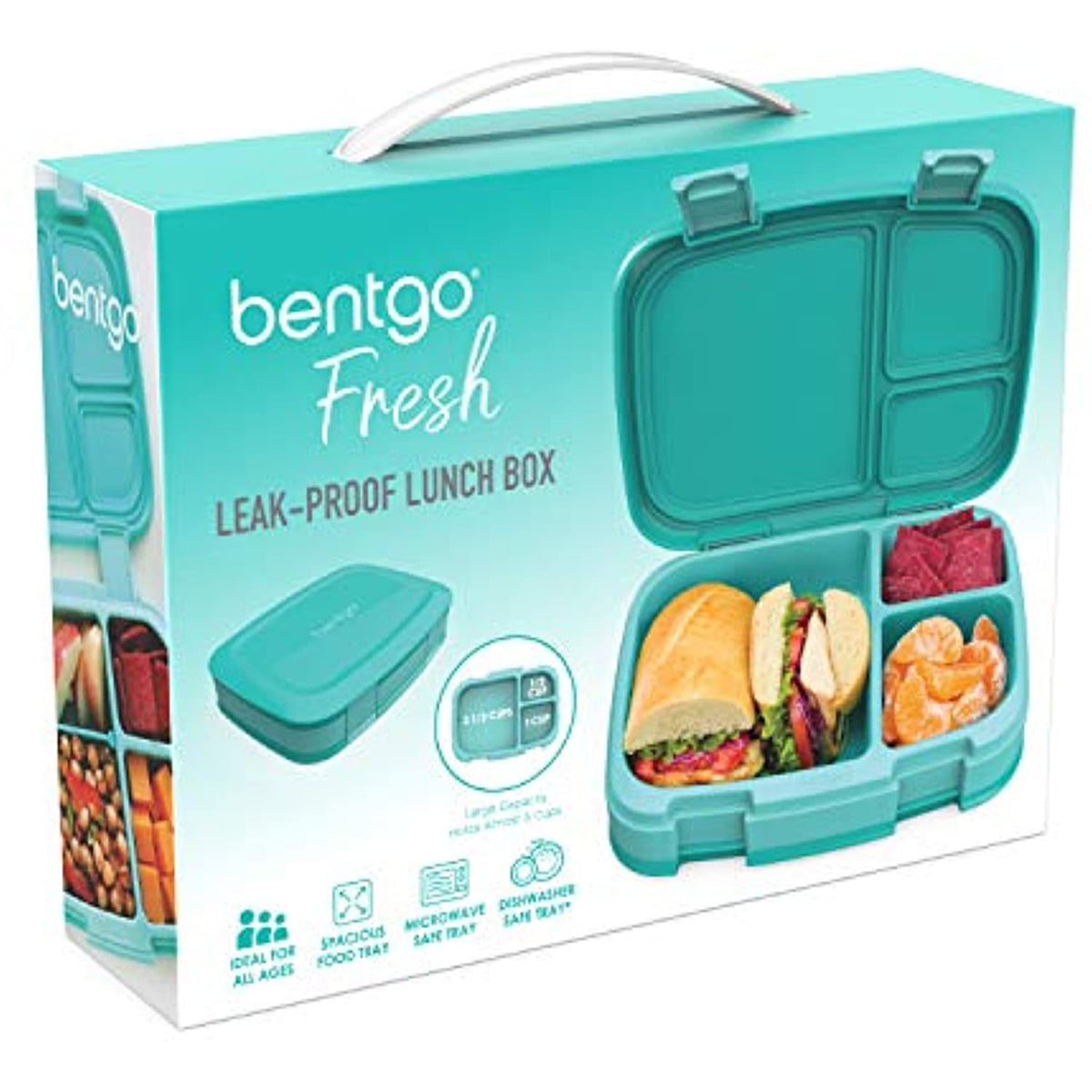 Bentgo Fresh – Leak-Proof, Versatile 4-Compartment Bento-Style