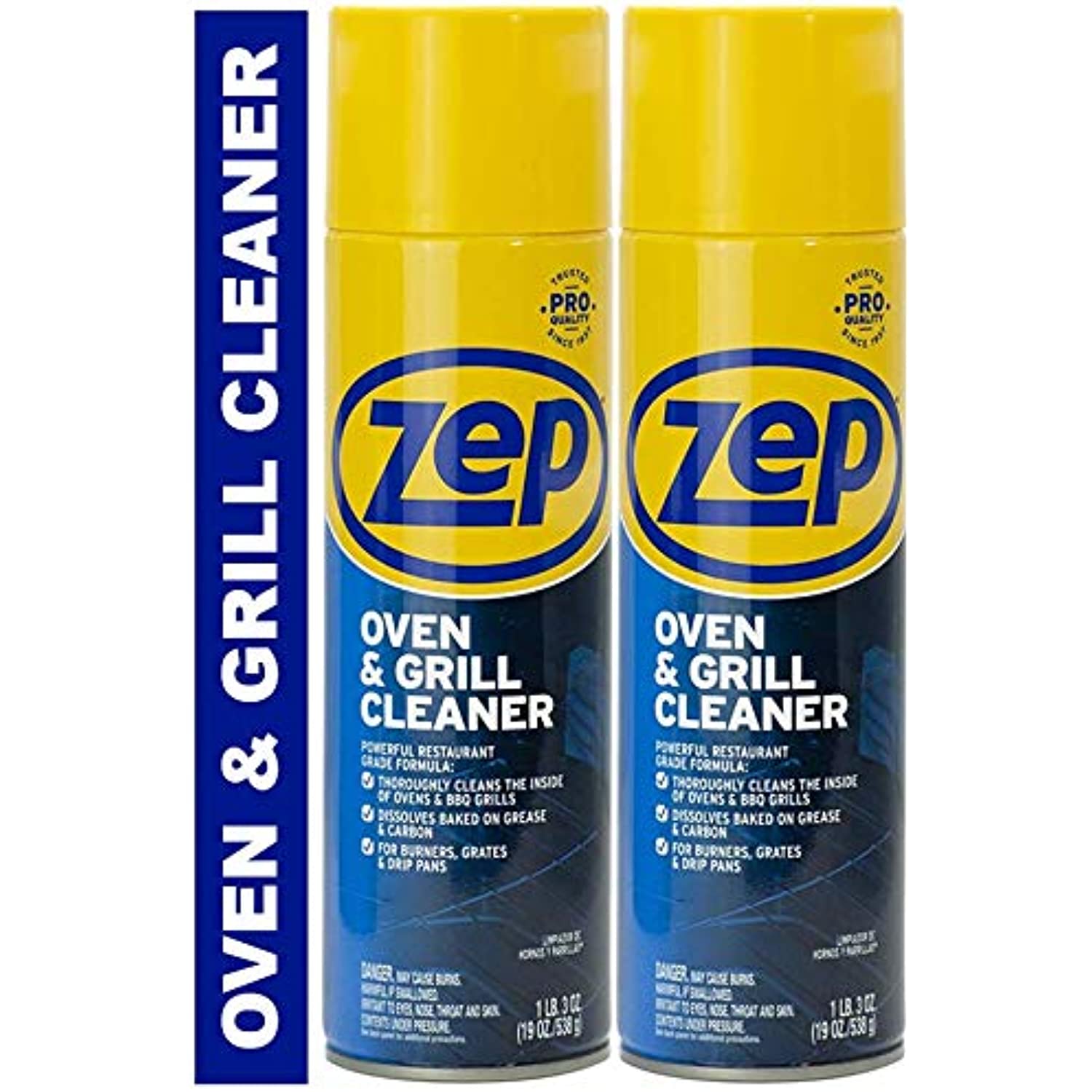 Zep Heavy-Duty Oven and Grill Cleaner ZUOVGR19 (2-Pack) Dissolves Grease on Contact