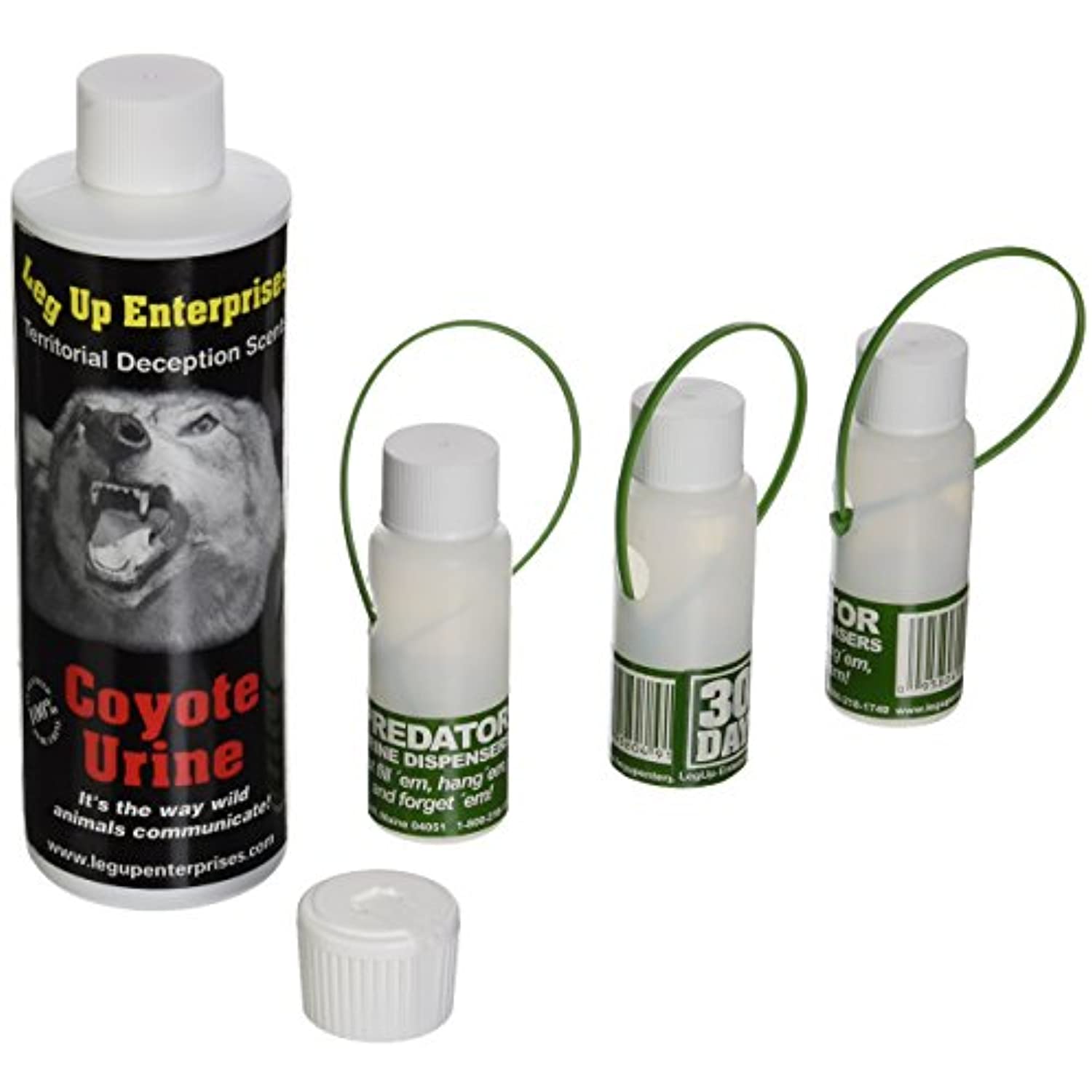 Leg Up Coyote Urine with 3 30 Day Dispensers, 8-Ounce - 91206
