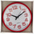 Kole Imports Large Easy to Read Round Red Clock