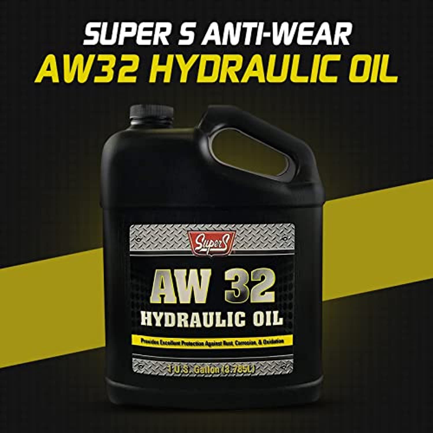 Super S Engine Protector AW32 Hydraulic Oil, Long Lasting gears & Compressor oil for log wood splitter, protect from Rust & Corrosion Available with Premium Quality Centaurus AZ Expandable Funnel – 1 Gallon