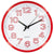 Kole Imports Large Easy to Read Round Red Clock