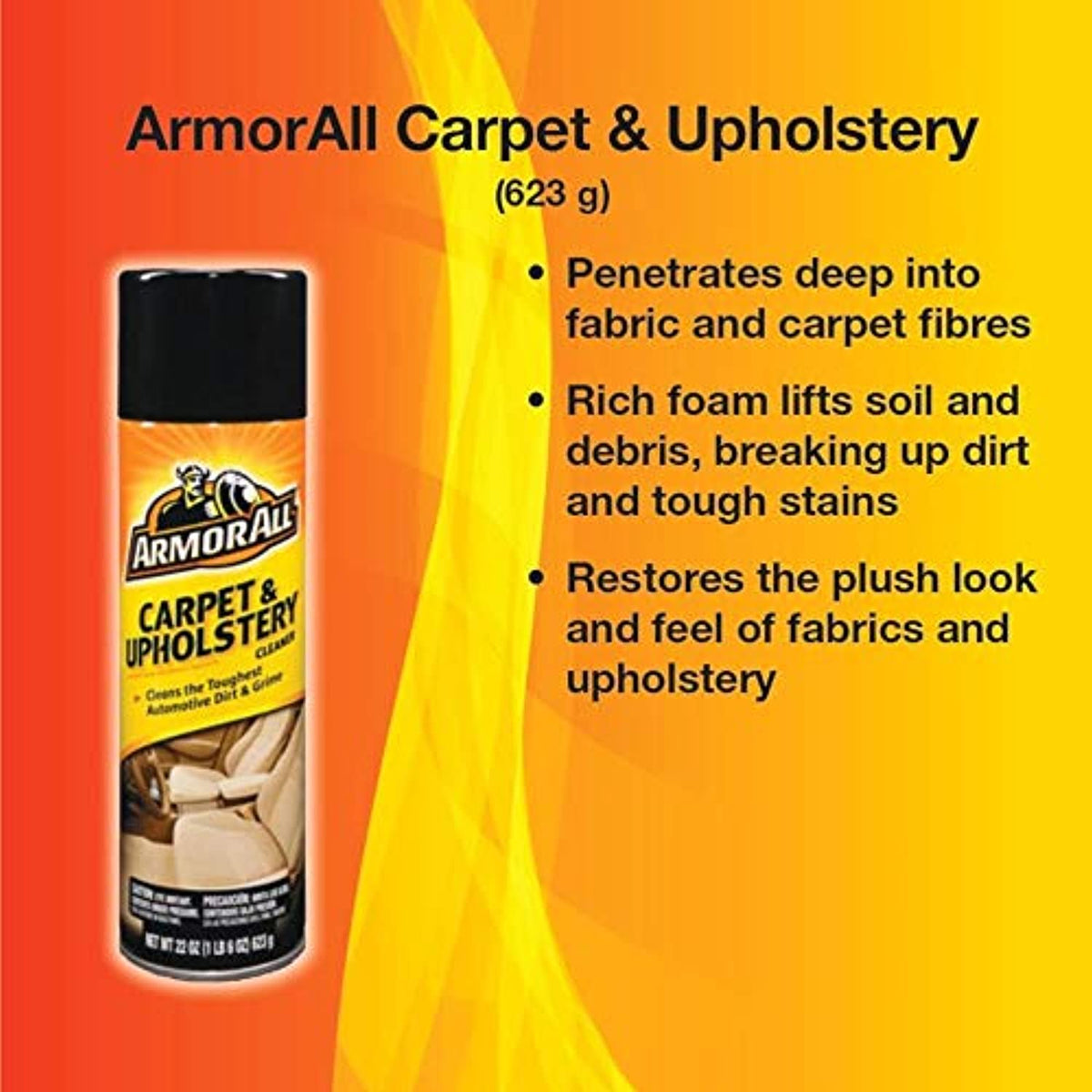 Armor All Car Carpet & Fabric Spray Bottle, Cleaner for Cars & Truck
