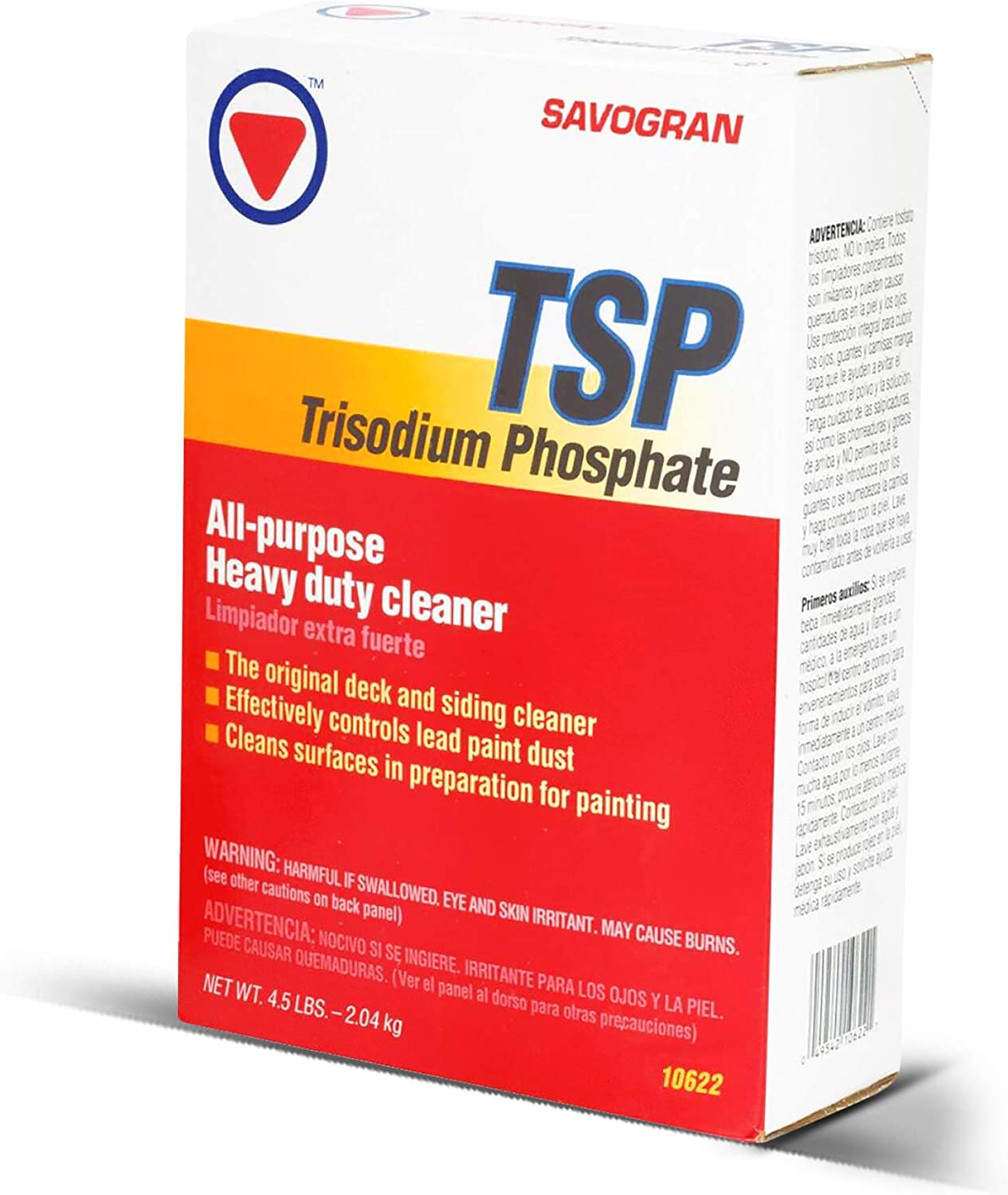 Savogran TSP Trisodium Phosphate Heavy Duty Cleaner 4.5 Pounds 10622 4-1/2 LB