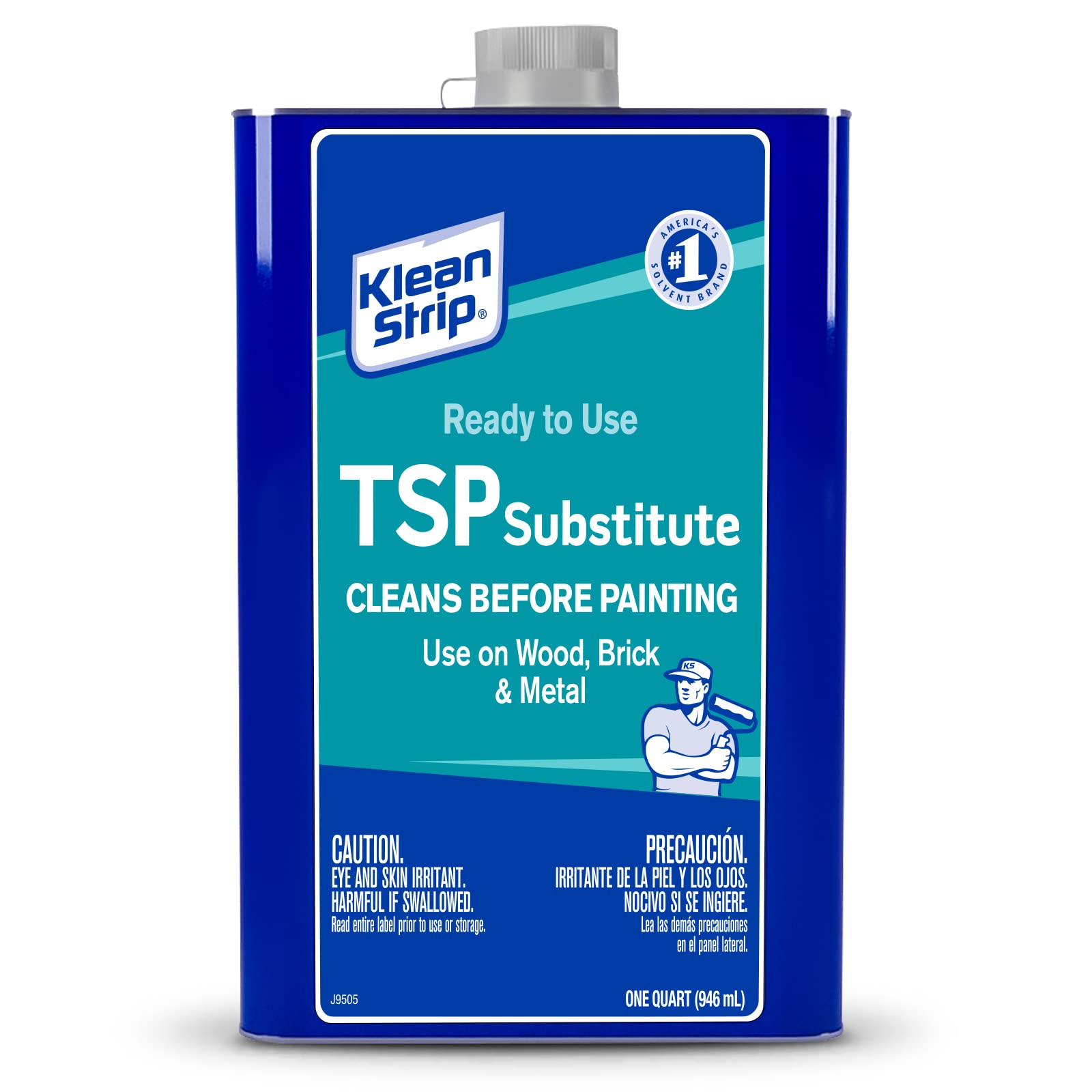 Klean Strip Liquid TSP Substitute- Degreaser Cleaner Heavy Duty - Surface Prep Tool - Paint Cleaner - Deglosser for Kitchen Cabinets - Available with Premium Quality Centaurus AZ PUTTY KNIFE- 1QT