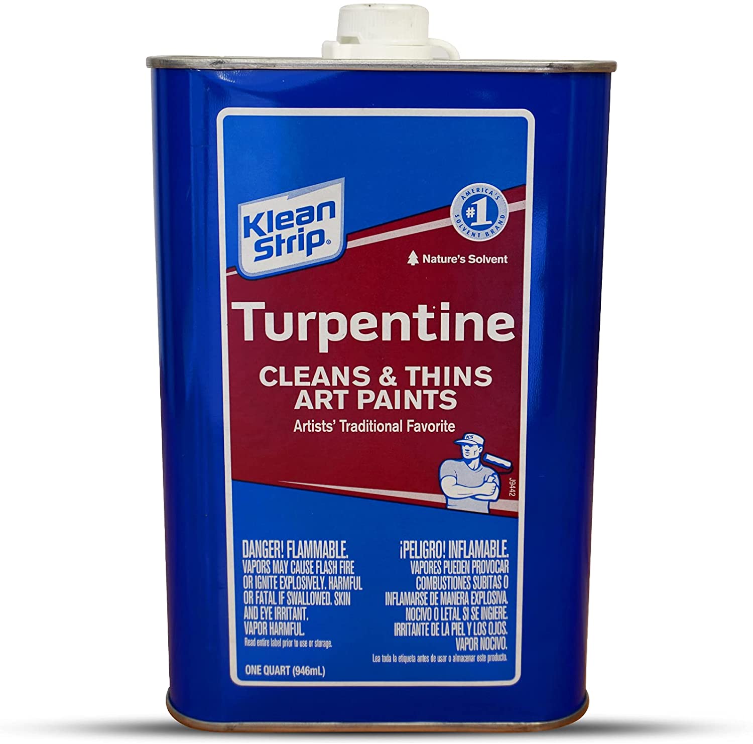 Klean Strip Turpentine Cleans & Thins Art Paints 1 Quart QGT69