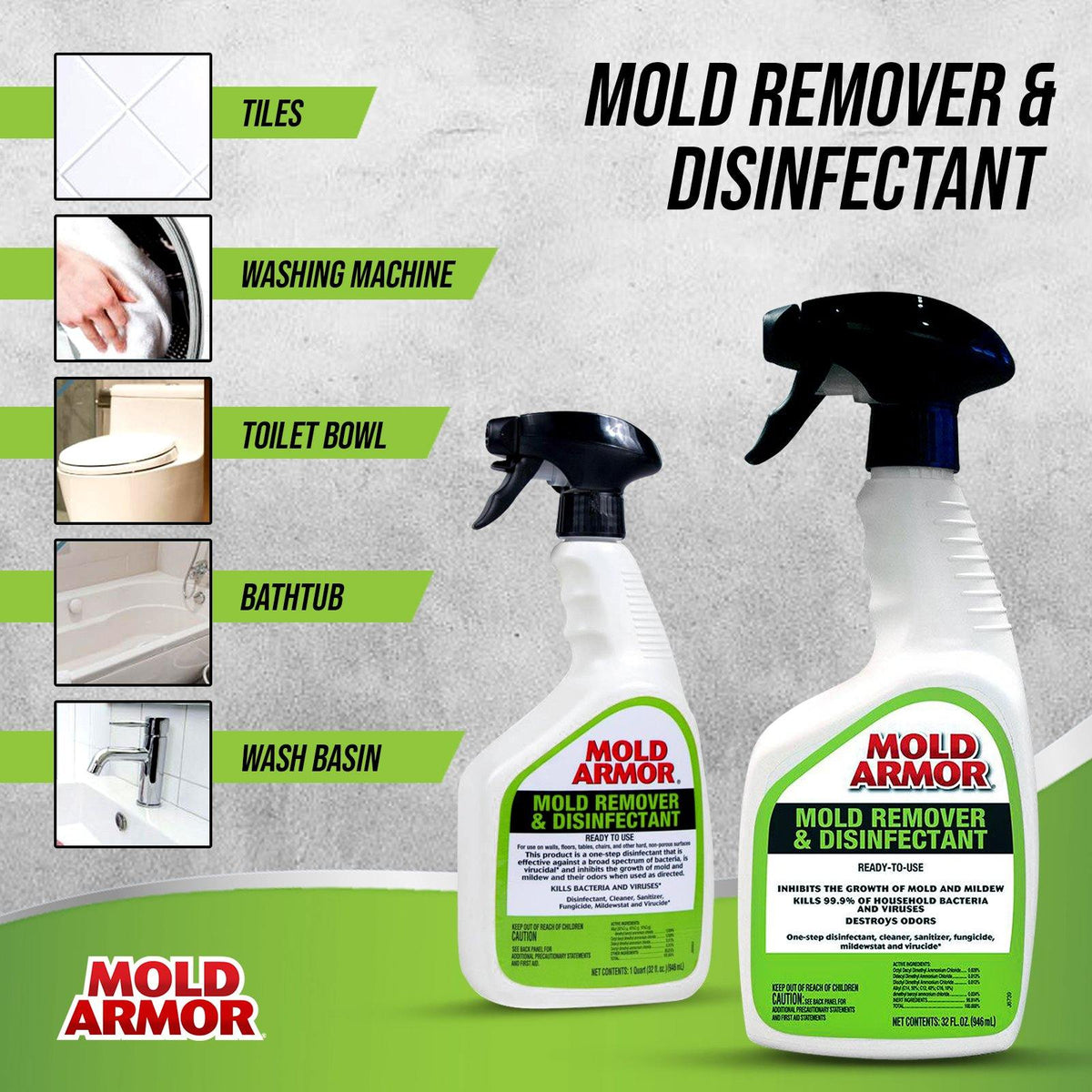 Rust-Oleum 60601A Jomax Virus & Mold Killer Concentrate Disinfectant &  Deodorizer Gallon: Household Disinfectants (020066219499-2)